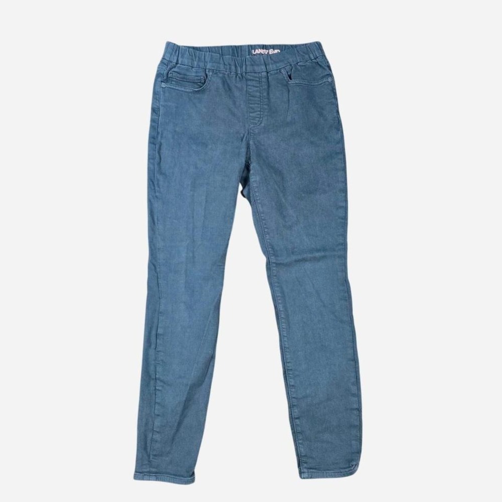 Lands' End Women's High Rise Leggings/pants Size 8 Gray/blueish